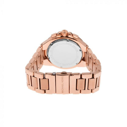 Michael Kors Womens 43 Mm Camille White Dial Stainless Steel Chronograph Watch - Mk7271