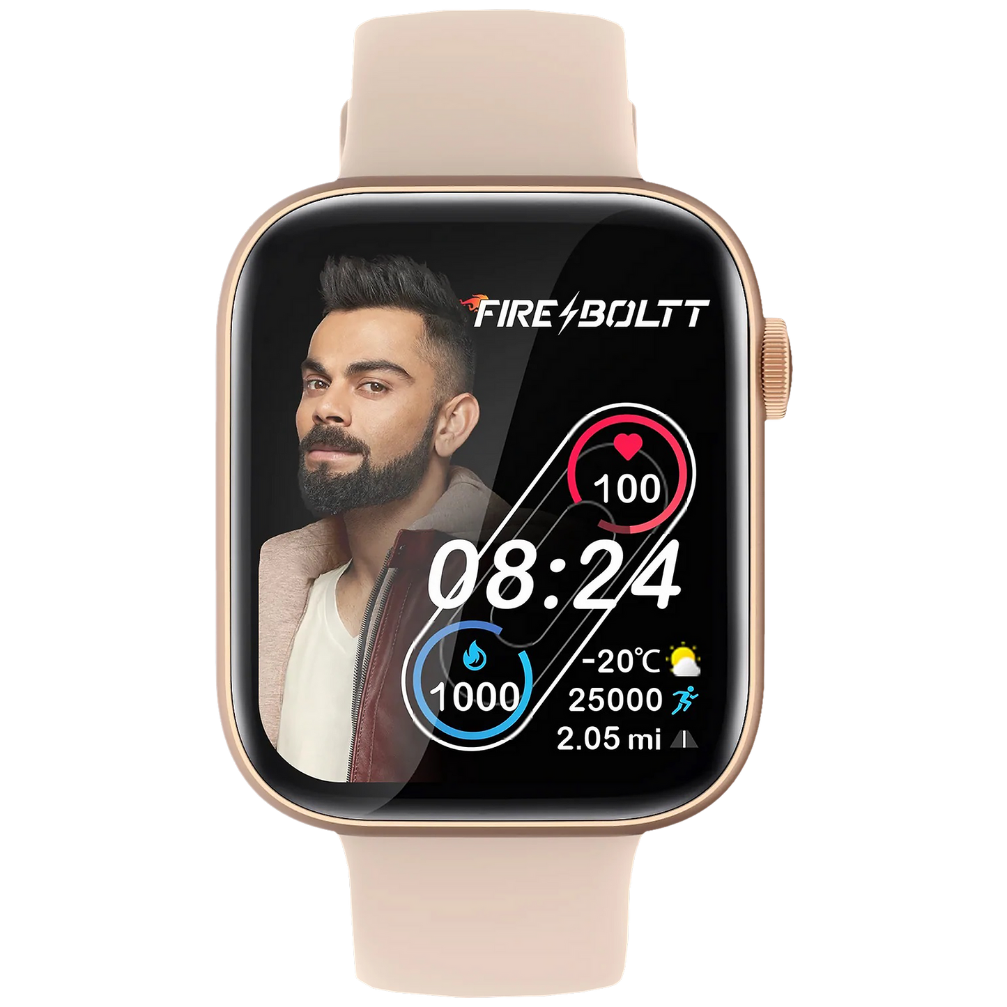 Fire-Boltt Ring 3 Smartwatch with Bluetooth Calling BSW043-GOLD