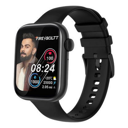 Fire-Boltt Ring 3 Smartwatch with Bluetooth Calling BSW043-BLACK