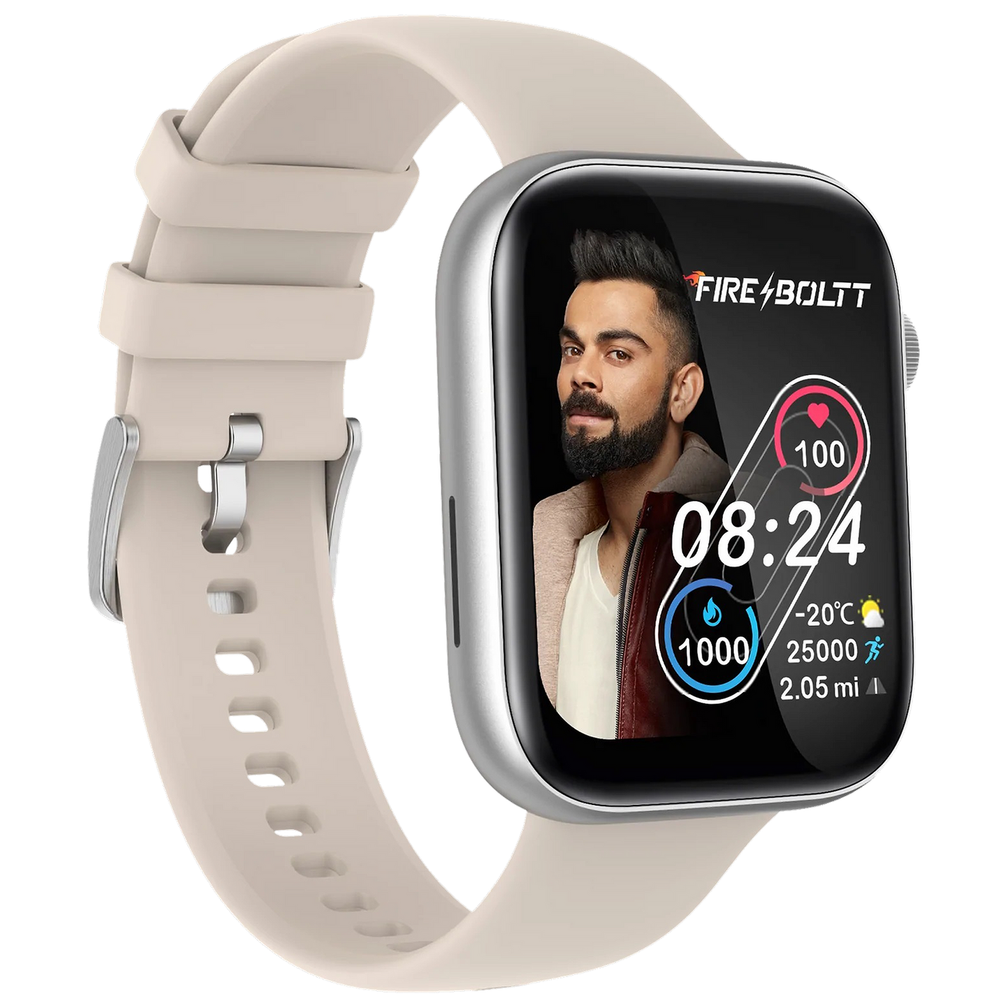 Fire-Boltt Ring 3 Smartwatch with Bluetooth Calling BSW043-SILVER