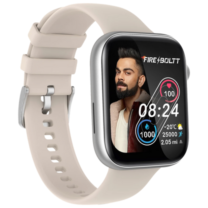 Fire-Boltt Ring 3 Smartwatch with Bluetooth Calling BSW043-SILVER