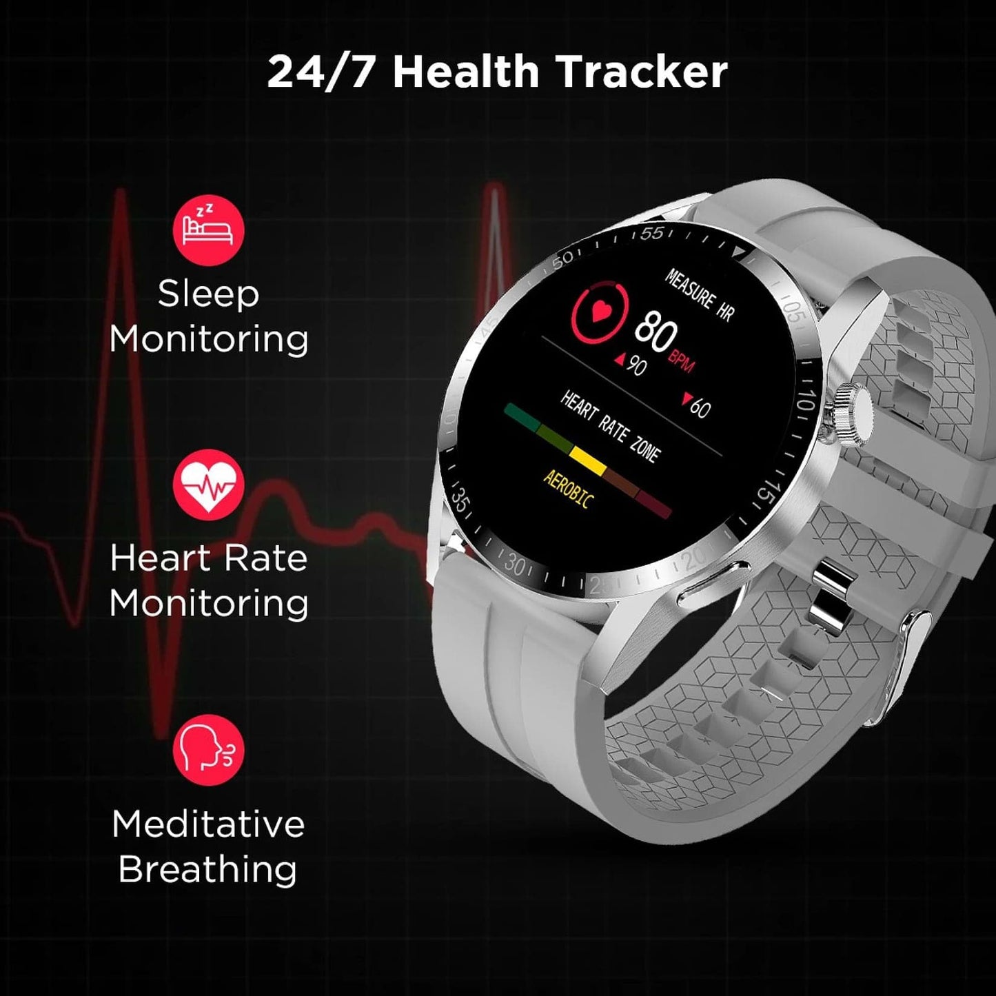 Fire-Boltt Talk Pro Smartwatch with Bluetooth Calling BSW038 GREY