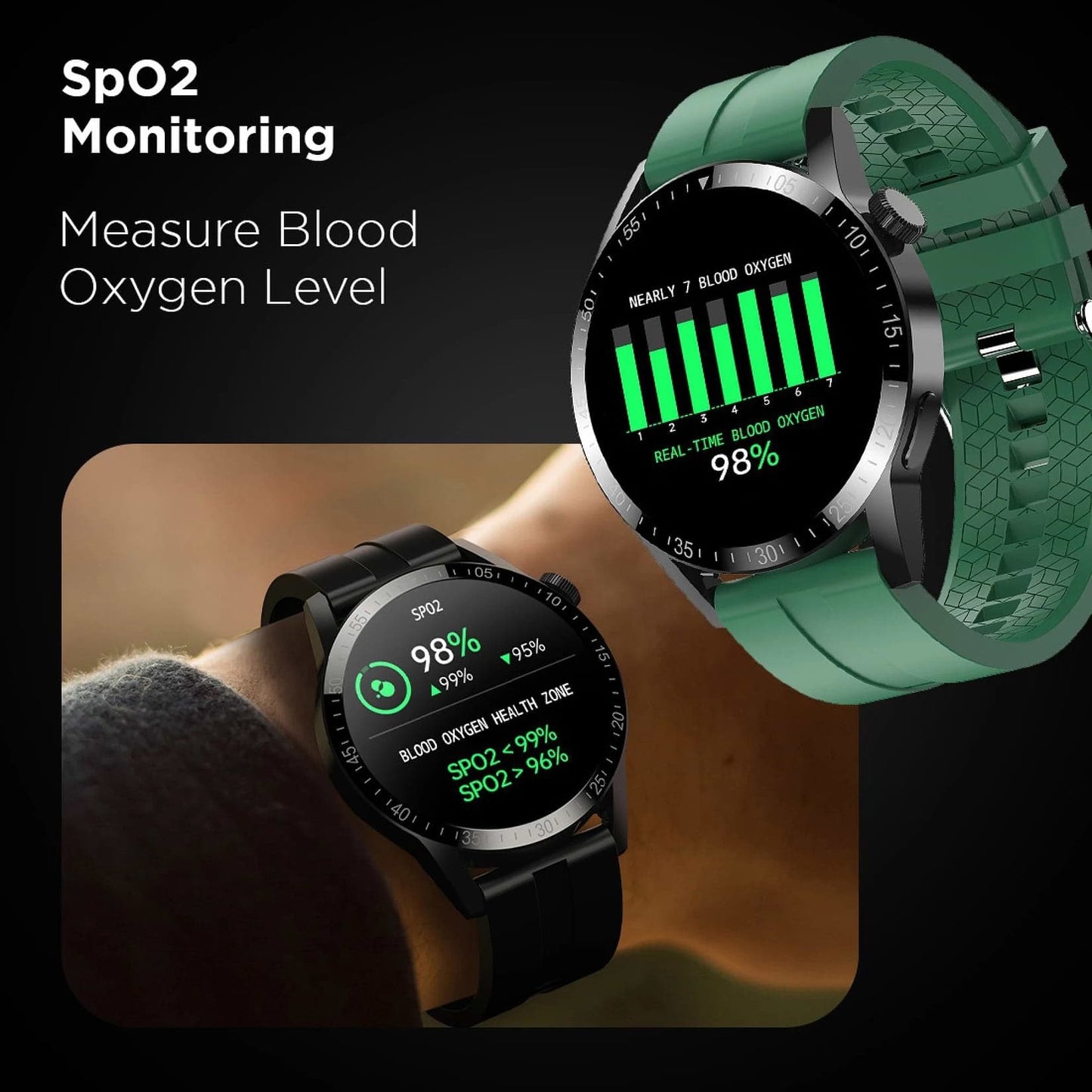Fire-Boltt Talk Pro Smartwatch with Bluetooth Calling BSW038 TEAL