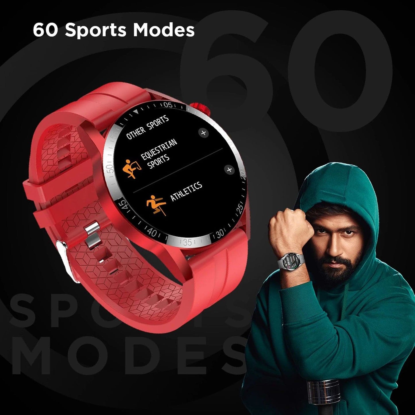 Fire-Boltt Talk Pro Smartwatch with Bluetooth Calling BSW038 RED