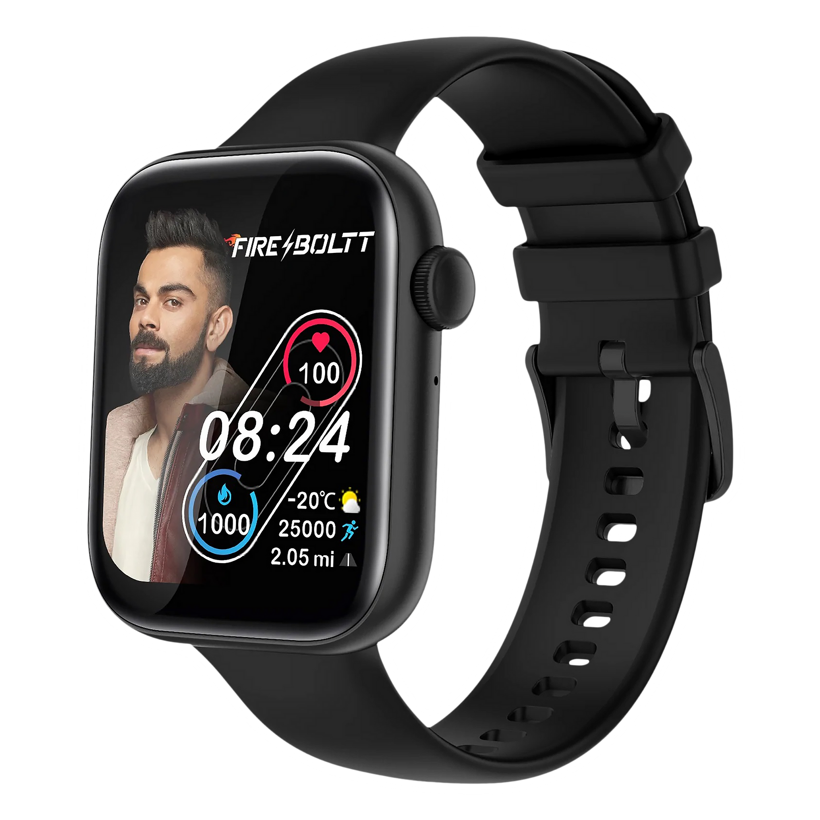 Fire-Boltt Ring 3 Smartwatch with Bluetooth Calling BSW043-BLACK