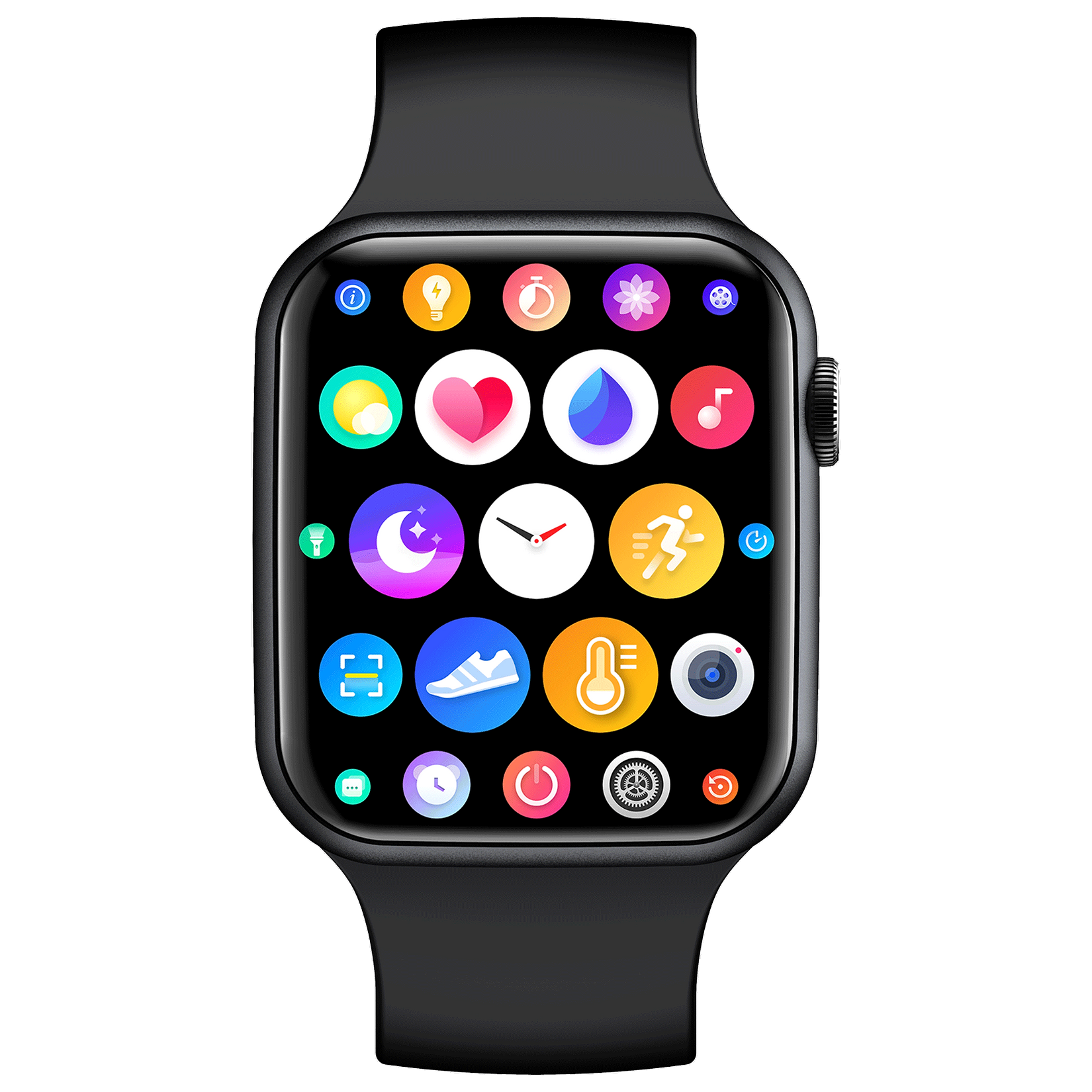Fire-Boltt Ring Smartwatch with Bluetooth Calling BSW005 BLACK