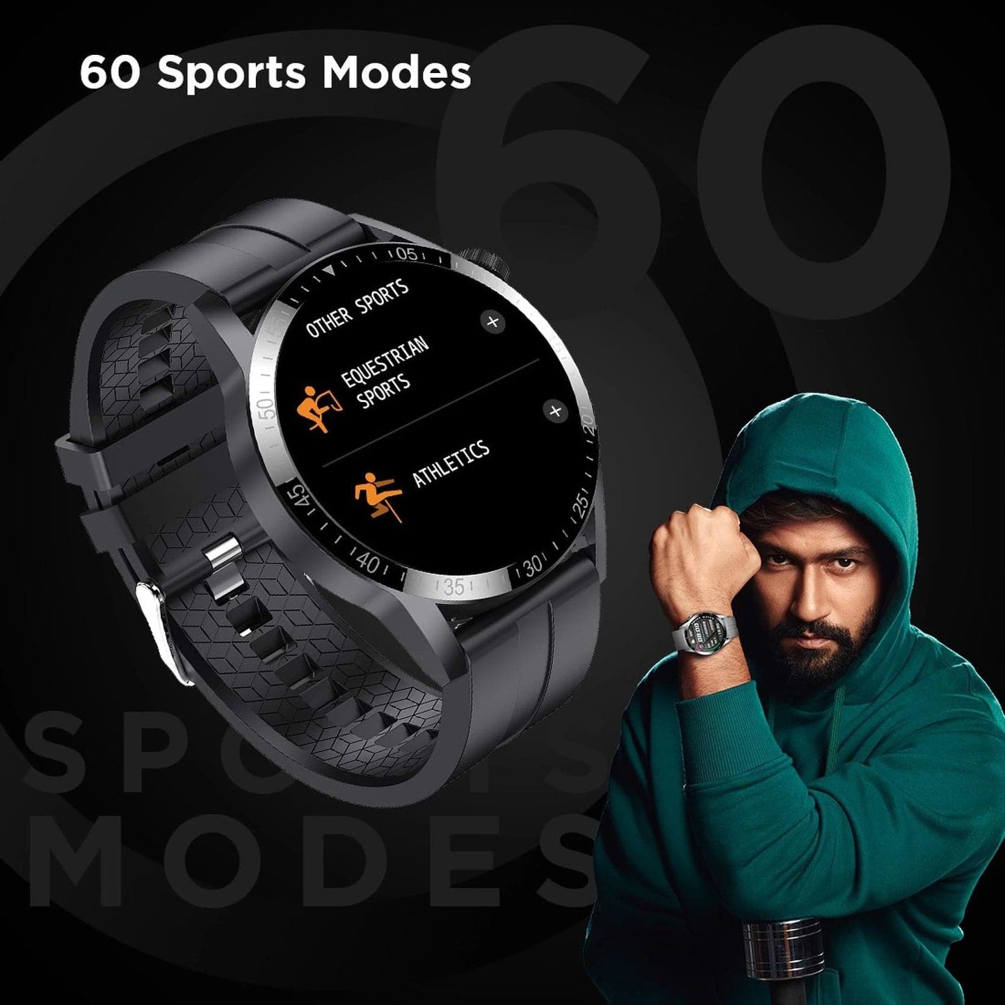 Fire-Boltt Talk Pro Smartwatch with Bluetooth Calling BSW038 BLACK