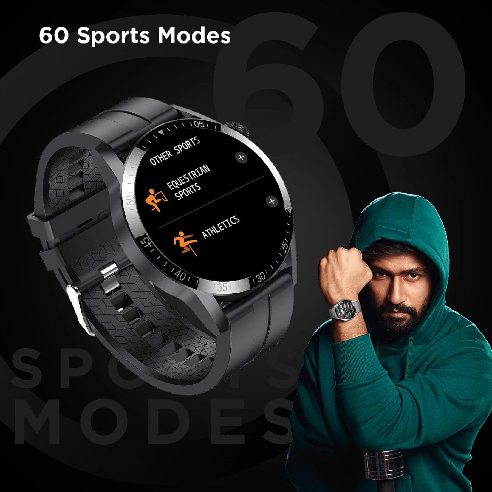Fire-Boltt Talk Pro Smartwatch with Bluetooth Calling BSW038 BLACK