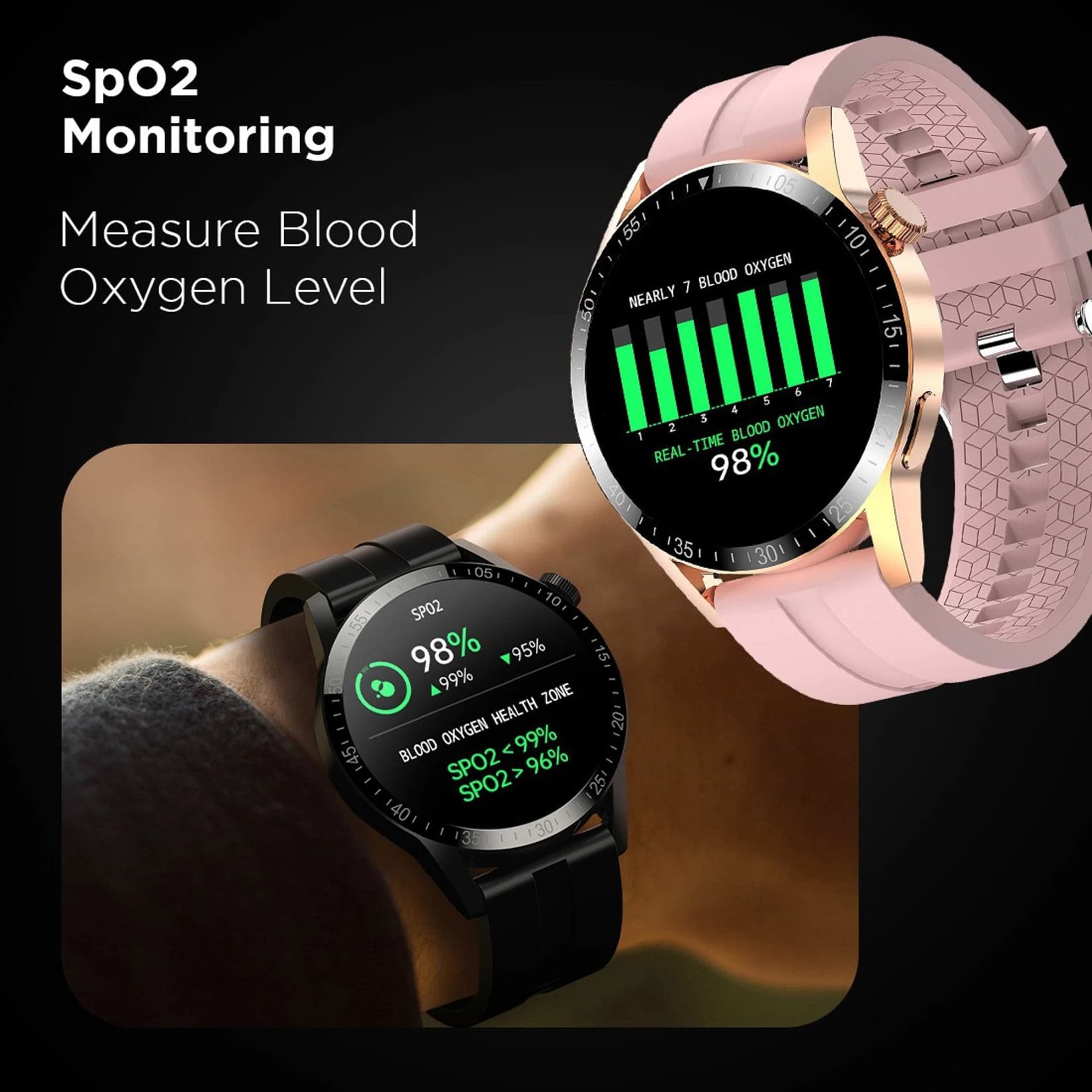 Fire-Boltt Talk Pro Smartwatch with Bluetooth Calling BSW038 GOLD