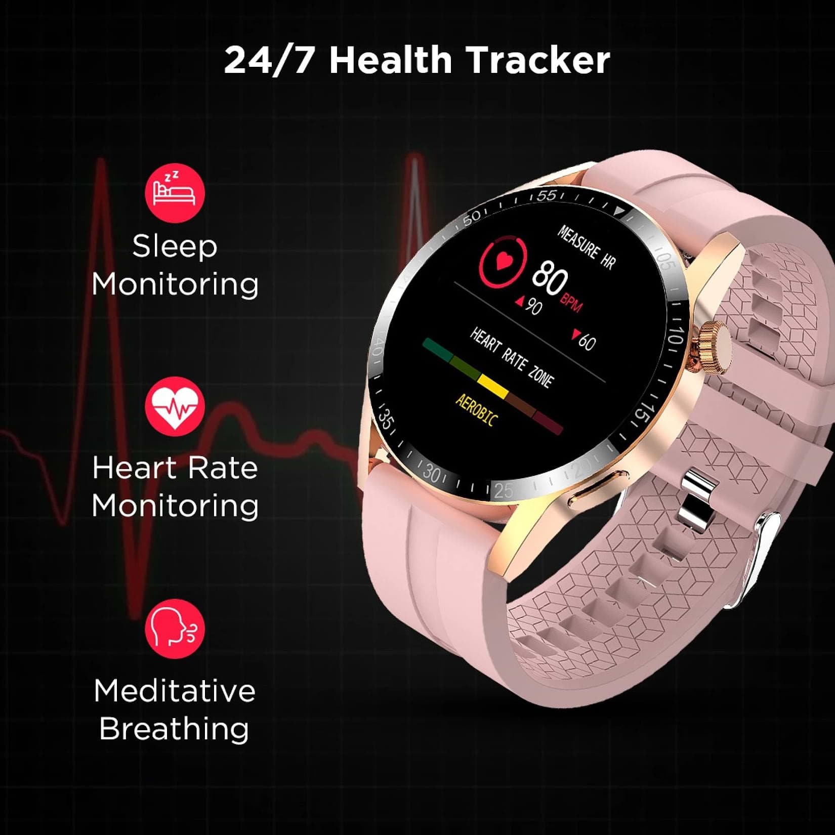 Fire-Boltt Talk Pro Smartwatch with Bluetooth Calling BSW038 GOLD