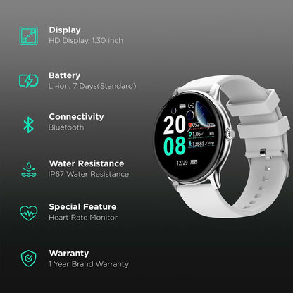 Fire-Boltt Hurricane Smartwatch BSW034 SILVER GREY