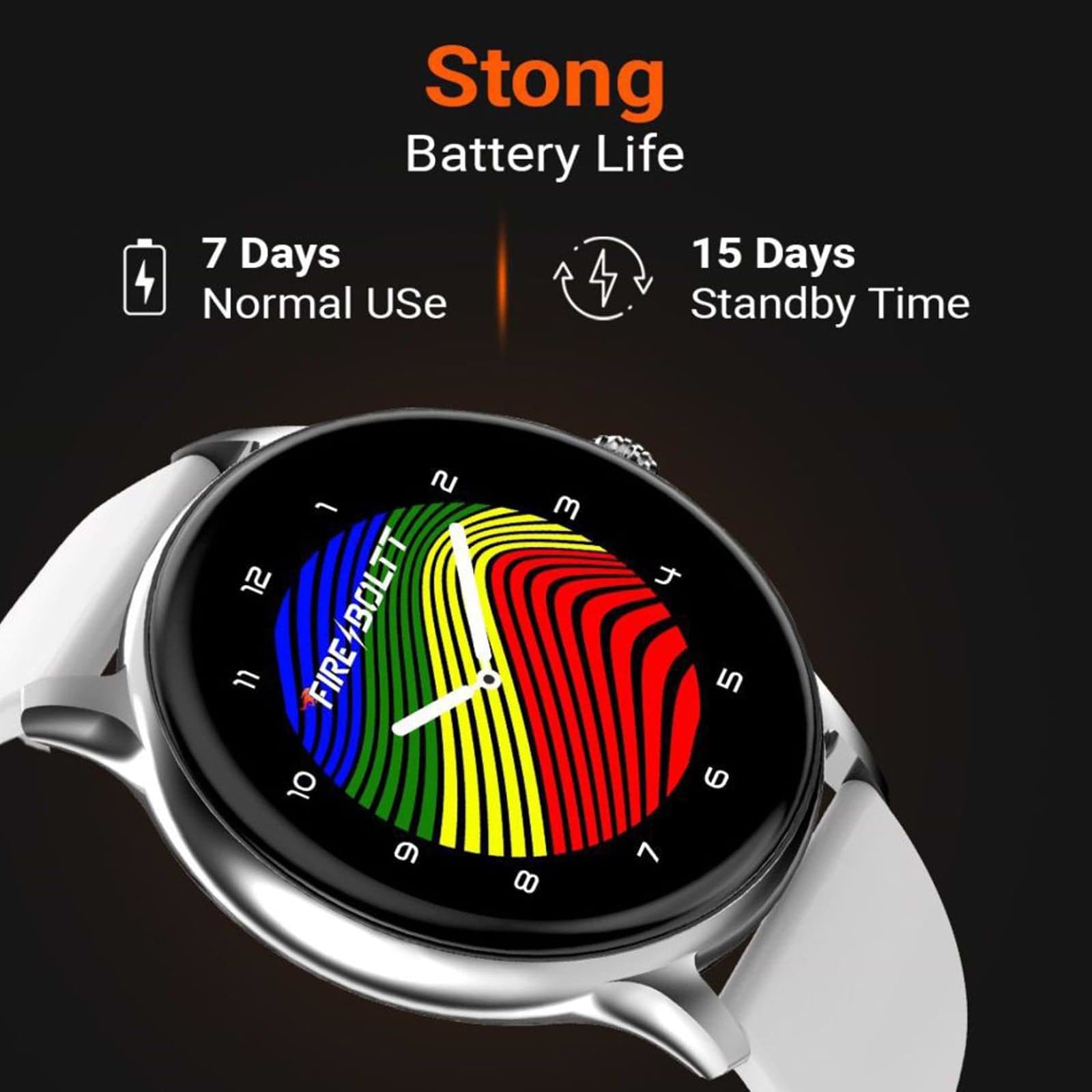 Fire-Boltt Hurricane Smartwatch BSW034 SILVER GREY