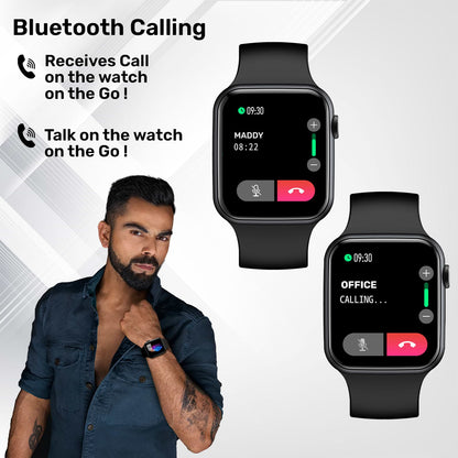 Fire-Boltt Ring Smartwatch with Bluetooth Calling BSW005 BLACK