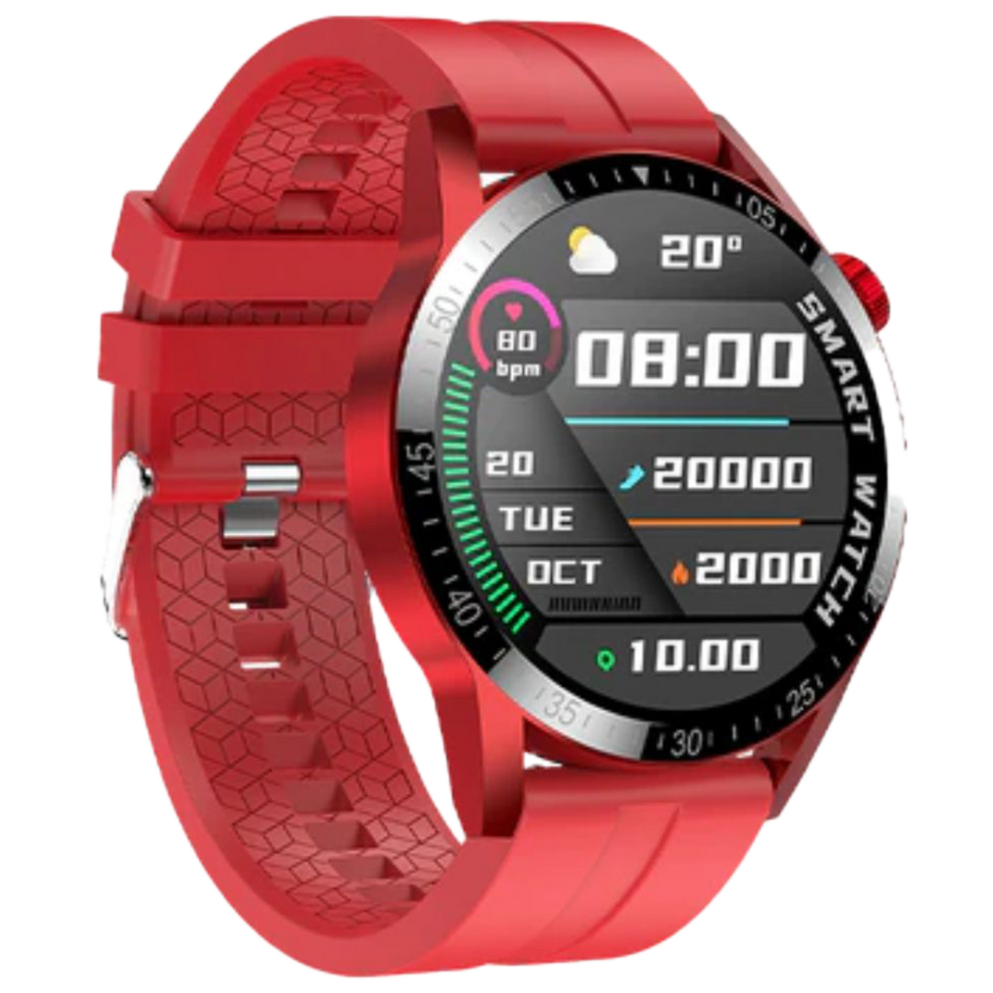 Fire-Boltt Talk Pro Smartwatch with Bluetooth Calling BSW038 RED