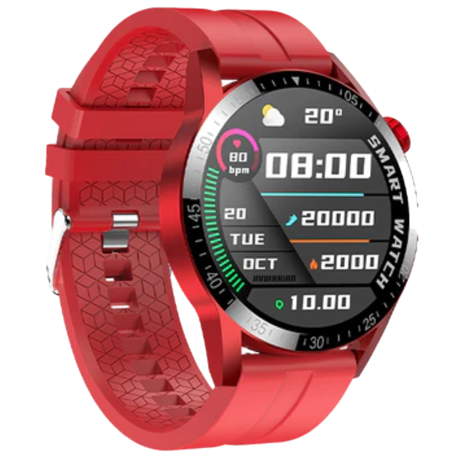 Fire-Boltt Talk Pro Smartwatch with Bluetooth Calling BSW038 RED