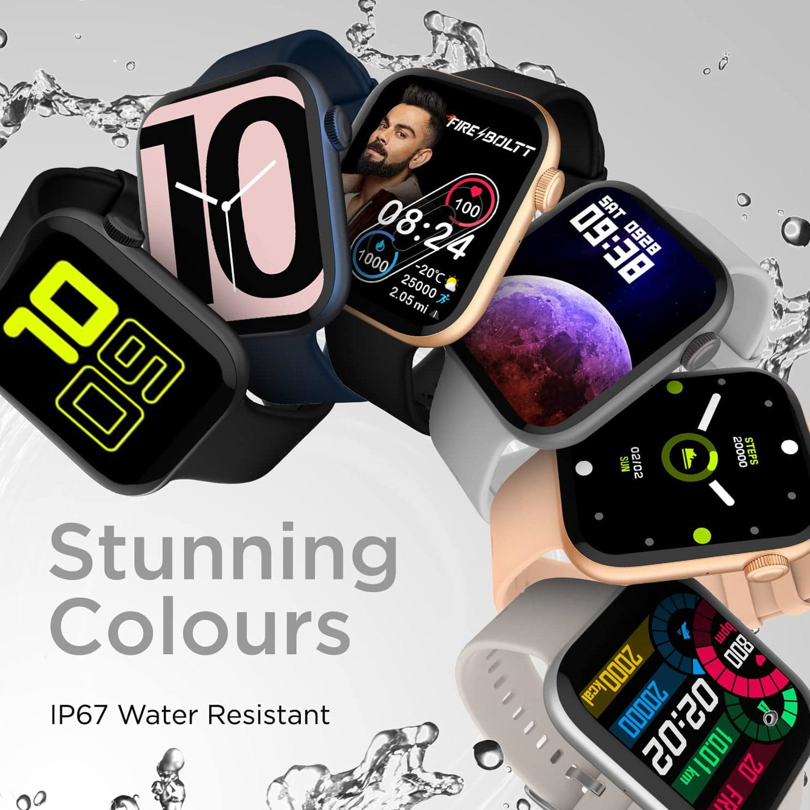 Fire-Boltt Ring 3 Smartwatch with Bluetooth Calling BSW043 GREY