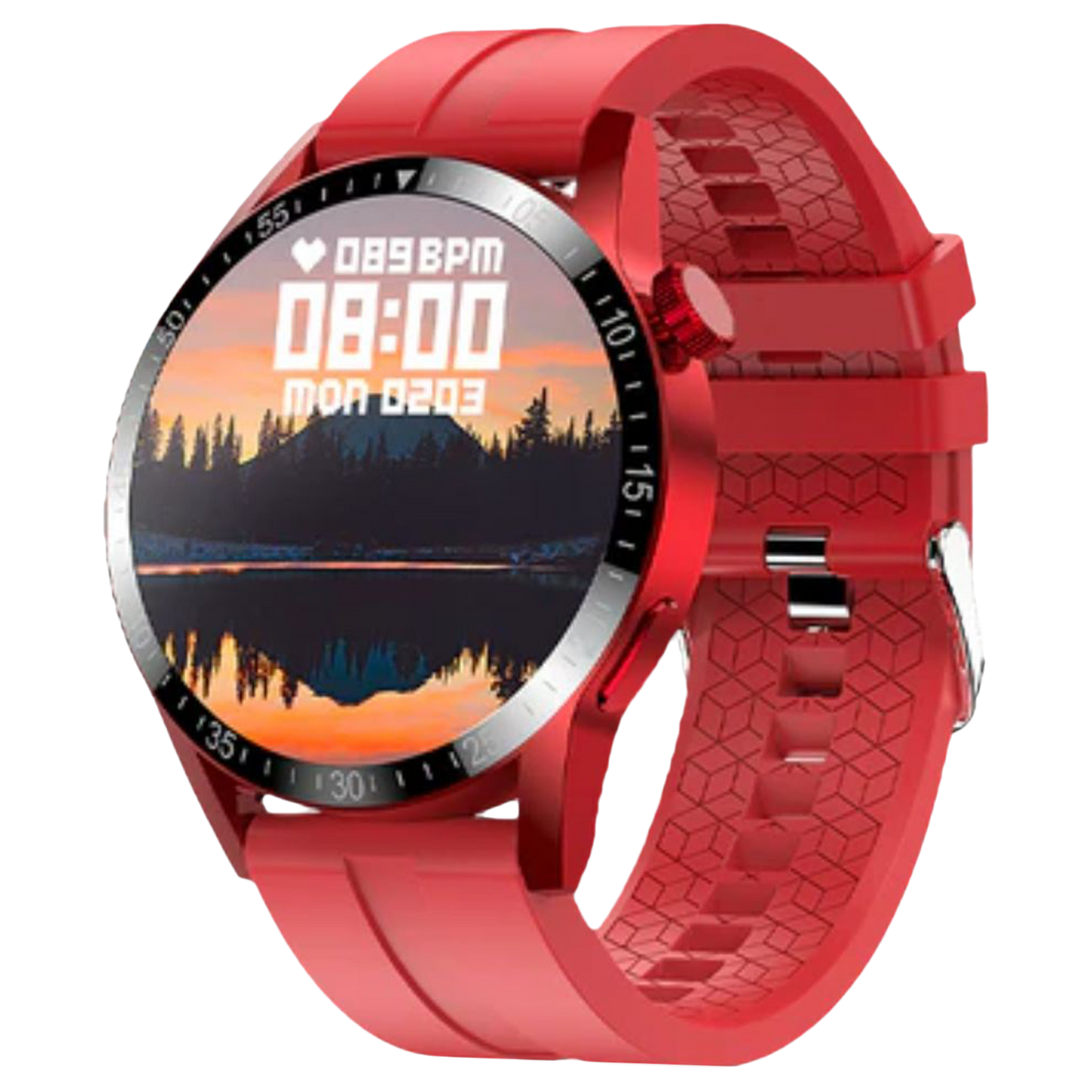 Fire-Boltt Talk Pro Smartwatch with Bluetooth Calling BSW038 RED