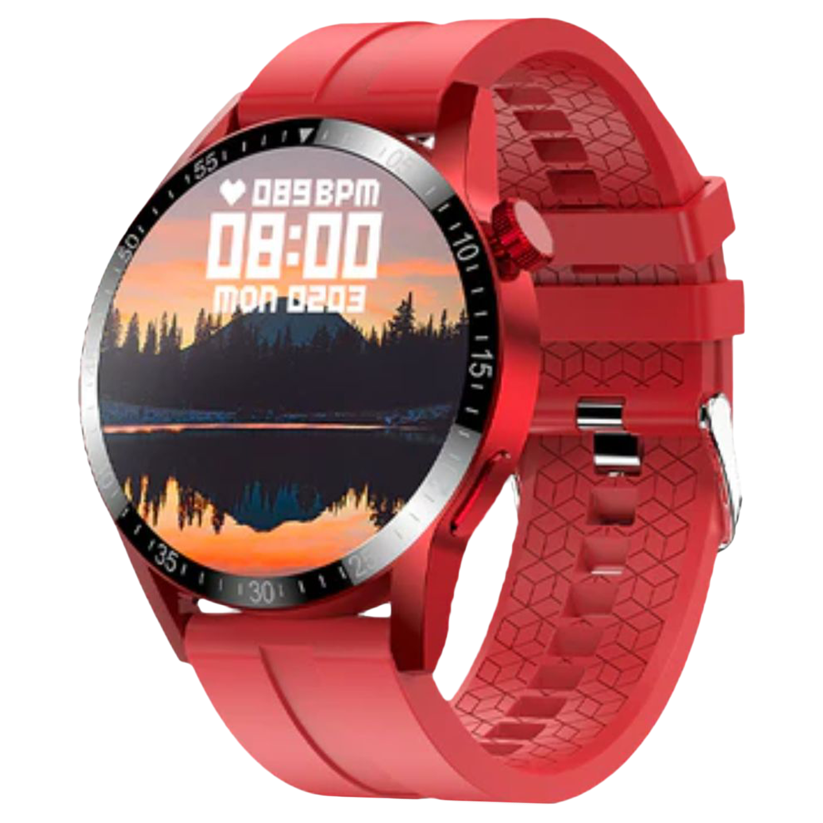 Fire-Boltt Talk Pro Smartwatch with Bluetooth Calling BSW038 RED