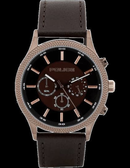 Police Brown Dial Analog Watch For Men