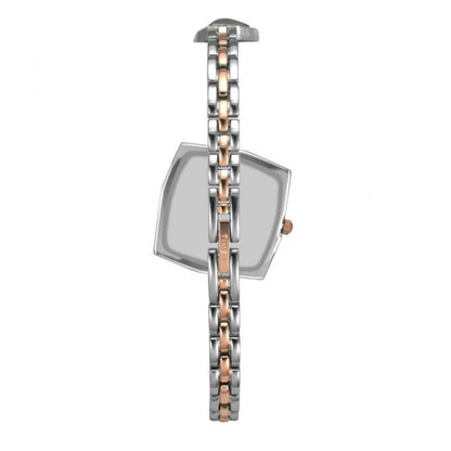 TIMEX FRIA WOMEN'S ROSE GOLD DIAL SQUARE CASE 3 HANDS FUNCTION WATCH -TWEL16101