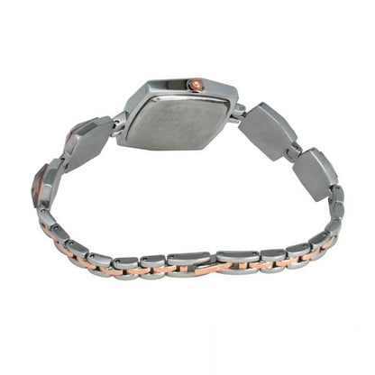 TIMEX FRIA WOMEN'S ROSE GOLD DIAL SQUARE CASE 3 HANDS FUNCTION WATCH -TWEL16101